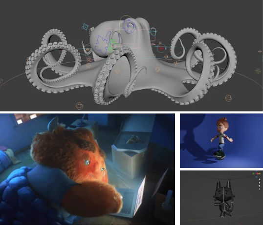 Detailed 3D Rigging Design for Animated Character Models