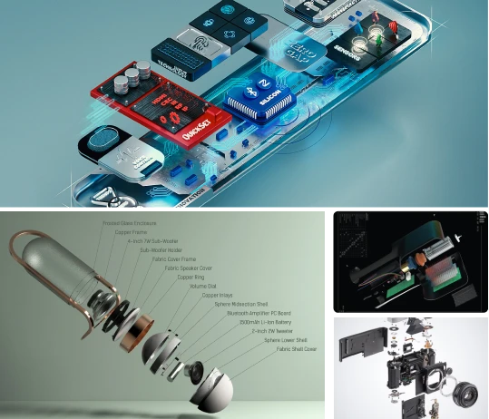 Precise 3D Explode View Animations for Your Product